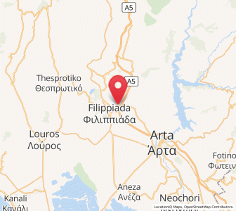 Map of Kampí, Epirus