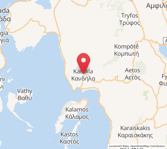 Map of Kandíla, West Greece
