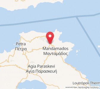 Map of Kápi, North Aegean