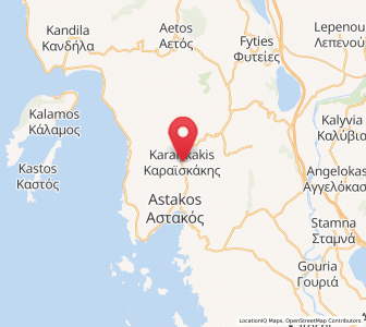 Map of Karaïskákis, West Greece