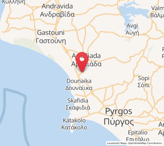 Map of Kardamás, West Greece