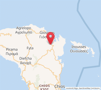 Map of Kardámyla, North Aegean