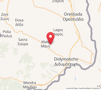Map of Karotí, East Macedonia and Thrace