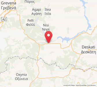 Map of Karperó, West Macedonia