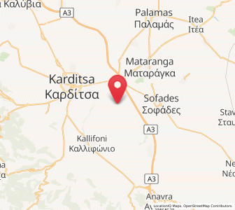 Map of Karpochóri, Thessaly