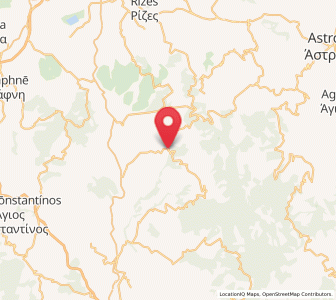 Map of Karyés, Peloponnese