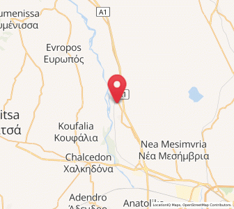 Map of Kastanás, Central Macedonia