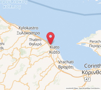 Map of Káto Dhiminió, Peloponnese