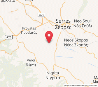 Map of Káto Kamíla, Central Macedonia