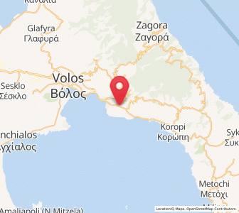 Map of Káto Lekhónia, Thessaly