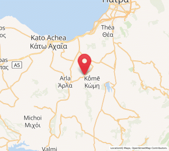 Map of Káto Mazaráki, West Greece