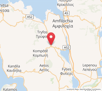 Map of Katoúna, West Greece