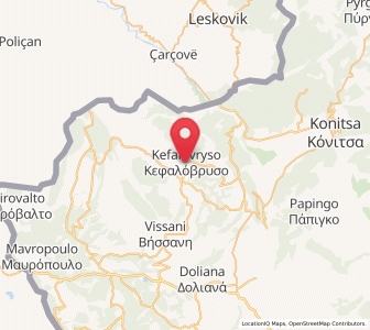 Map of Kefalóvryso, Epirus
