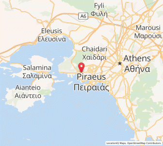 Map of Keratsíni, Attica