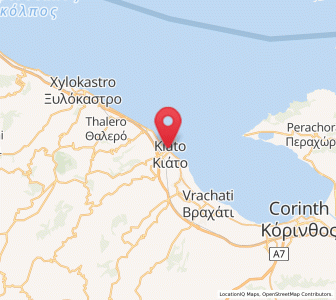 Map of Kiáto, Peloponnese