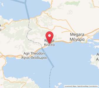 Map of Kinéta, Attica