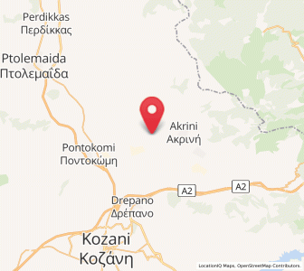 Map of Kleítos, West Macedonia