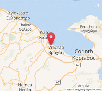 Map of Kokkónion, Peloponnese
