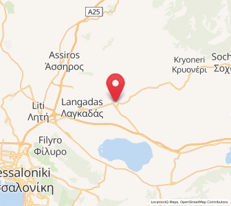 Map of Kolchikón, Central Macedonia