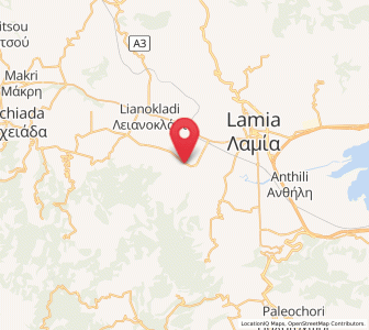 Map of Kompotádes, Central Greece