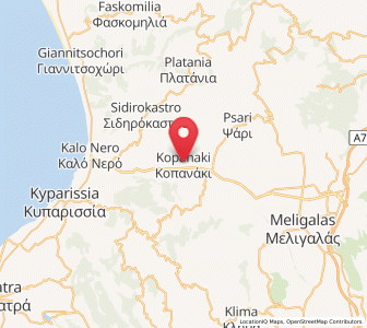 Map of Kopanáki, Peloponnese