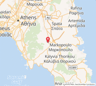 Map of Koropí, Attica