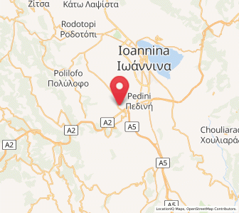 Map of Kosmirá, Epirus