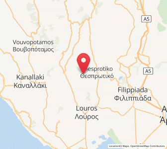 Map of Kranéa, Epirus