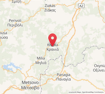 Map of Kraniá, West Macedonia