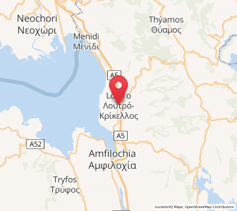 Map of Kríkellos, West Greece