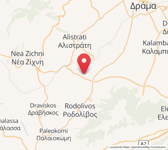 Map of Krinída, Central Macedonia