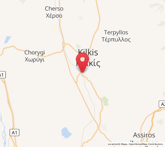 Map of Kristóni, Central Macedonia