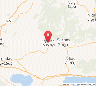Map of Kryonéri, Central Macedonia
