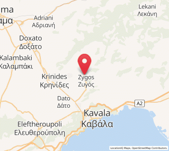 Map of Kryonéri, East Macedonia and Thrace