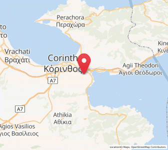 Map of Kyrás Vrýsi, Peloponnese