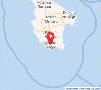 Map of Kýthira, Attica