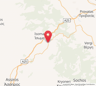 Map of Lakhanás, Central Macedonia