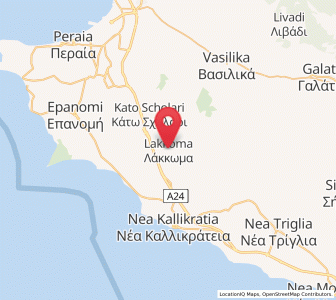 Map of Lákkoma, Central Macedonia