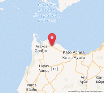 Map of Lakkopetra, West Greece