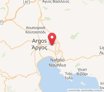 Map of Láloukas, Peloponnese