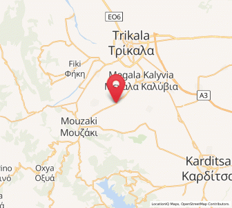 Map of Lazarína, Thessaly
