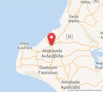 Map of Lechainá, West Greece