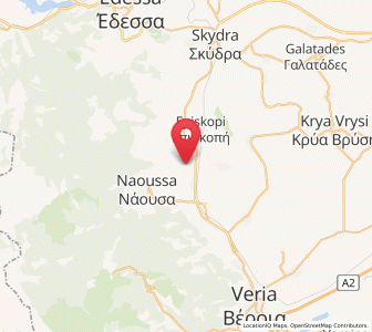 Map of Lefkádia, Central Macedonia