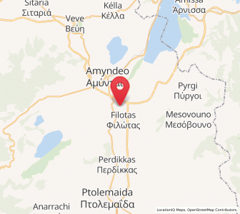 Map of Levaía, West Macedonia