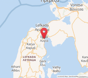 Map of Ligia, Ionian Islands