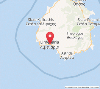 Map of Limenária, East Macedonia and Thrace