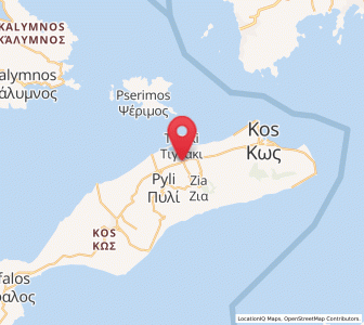 Map of Linopótis, South Aegean