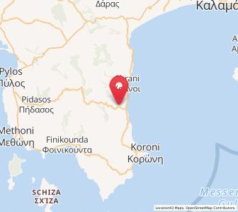 Map of Longá, Peloponnese