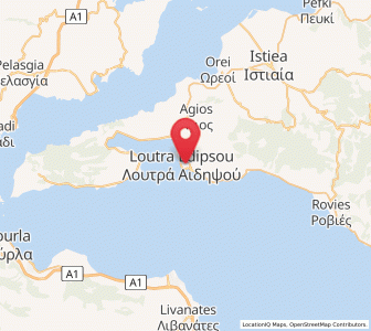 Map of Loutrá Aidhipsoú, Central Greece