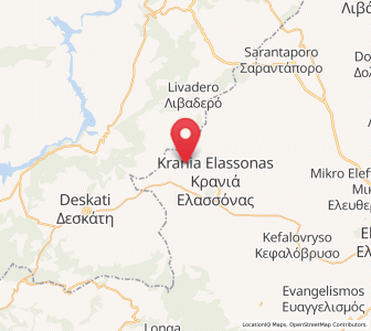 Map of Loutró, Thessaly